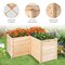 Wooden L-Shape Raised Garden Bed 24 Inch DepthWood L shape garden bed